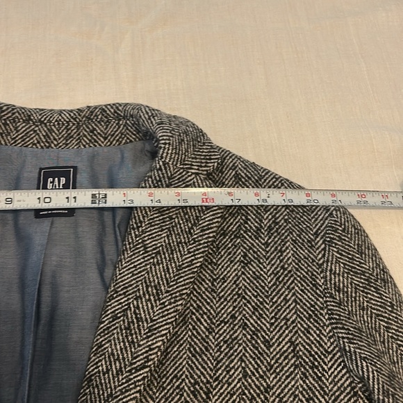 Gap Wool Blend Herringbone Sport Coat Blazer Single Button Men’s Size L Tall - Picture 12 of 16